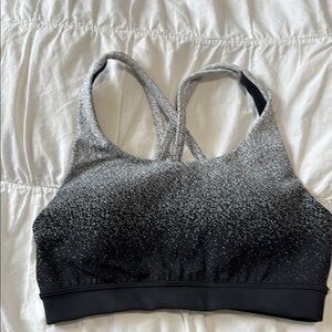 Women's Black and Gray Sports Bra